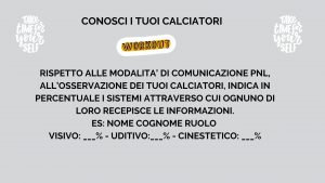 Conosci i tuoi calciatori